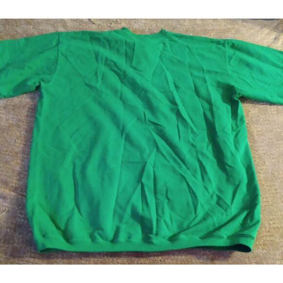 VTG SK Collectables 3 Button Sweatshirt Mens Large Oversized Green St Patrick's - Picture 10 of 10